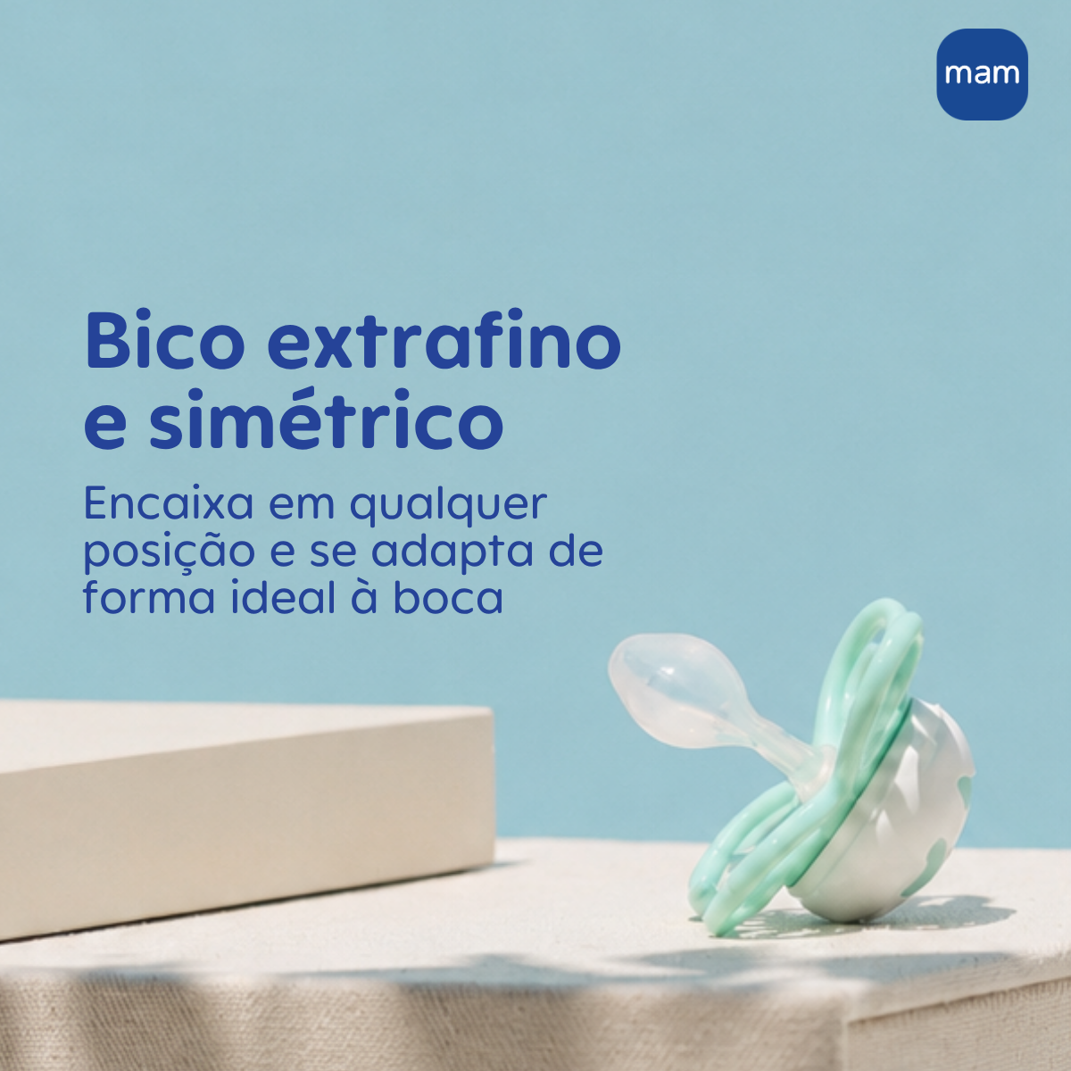 Chupeta MAM Perfect Start 0-2 Meses com Caixa Esterilizadora Embalagem Dupla