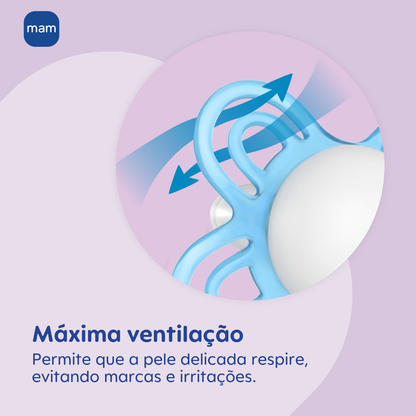 Chupeta MAM Perfect Start 0-2 Meses com Caixa Esterilizadora Embalagem Dupla
