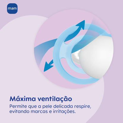 Chupeta MAM Perfect 16+ Meses com Caixa Esterilizadora Embalagem Dupla