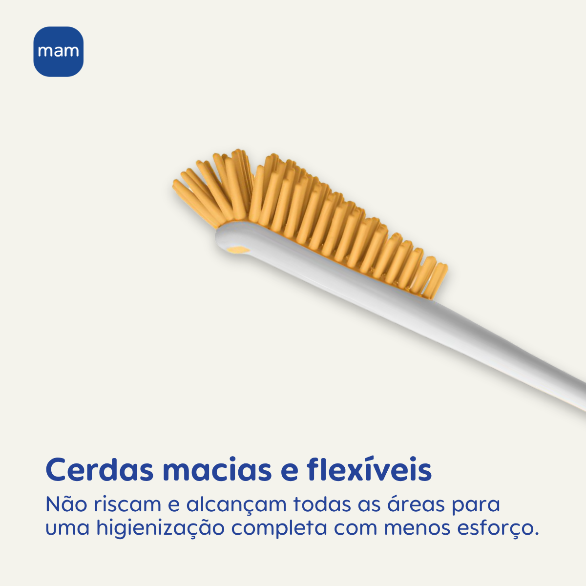 Escova de Limpeza para Mamadeira, Bico e Copo MAM Soft Brush