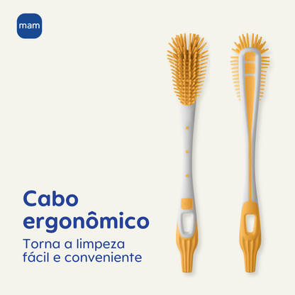Escova de Limpeza para Mamadeira, Bico e Copo MAM Soft Brush
