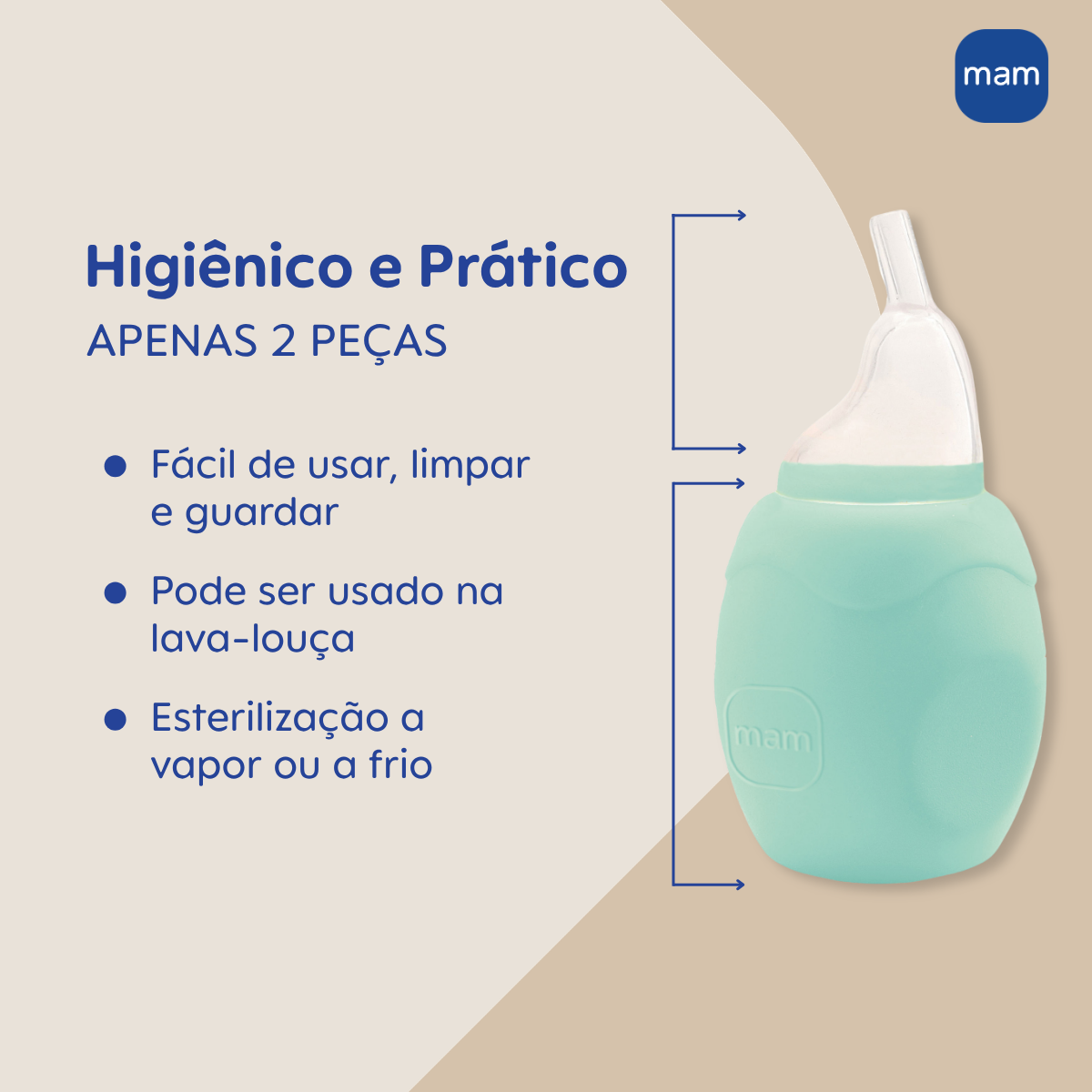 Aspirador Nasal MAM Extra Macio Para Bebês