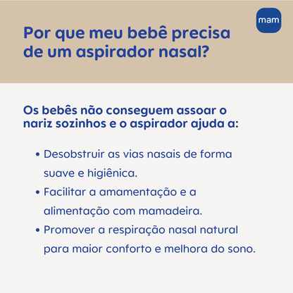 Aspirador Nasal MAM Extra Macio Para Bebês