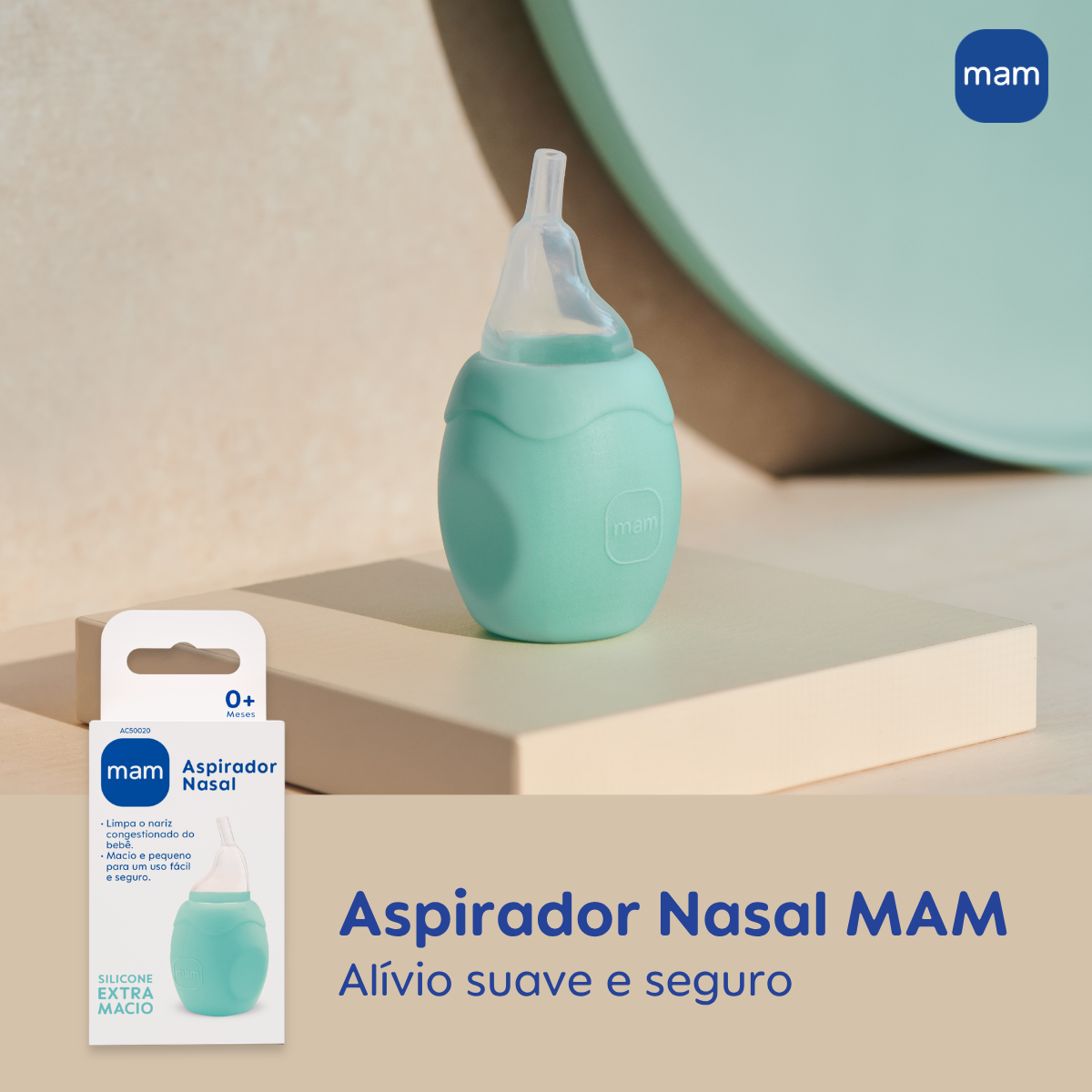 Aspirador Nasal MAM Extra Macio Para Bebês