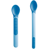 Kit de Colheres Infantis Termossensível MAM Azul