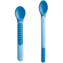 Kit de Colheres Infantis Termossensível MAM Azul
