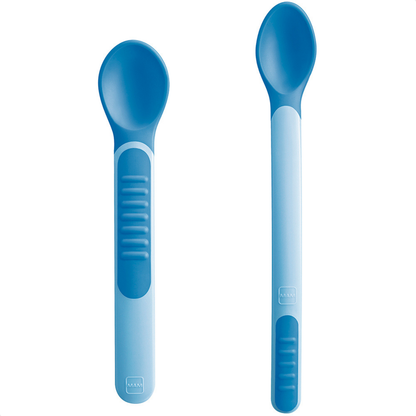 Kit de Colheres Infantis Termossensível MAM Azul