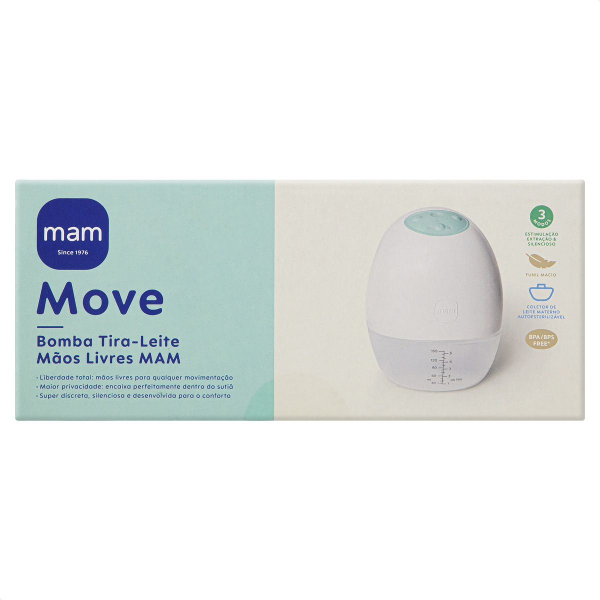 Move Bomba Tira-Leite Mãos Livres MAM