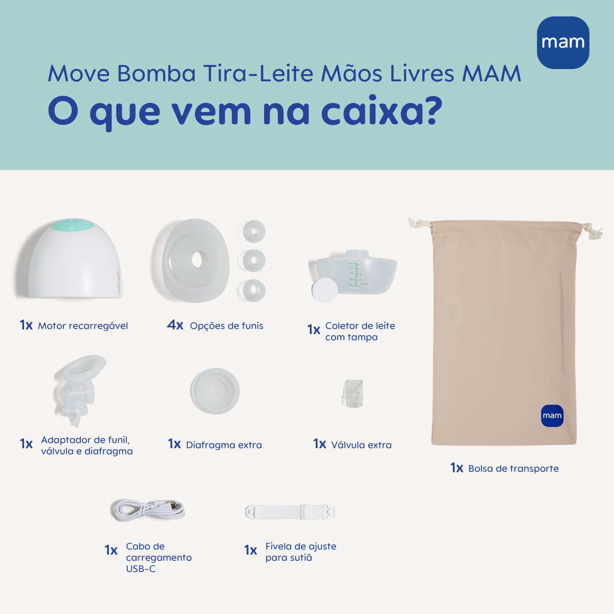 Move Bomba Tira-Leite Mãos Livres MAM