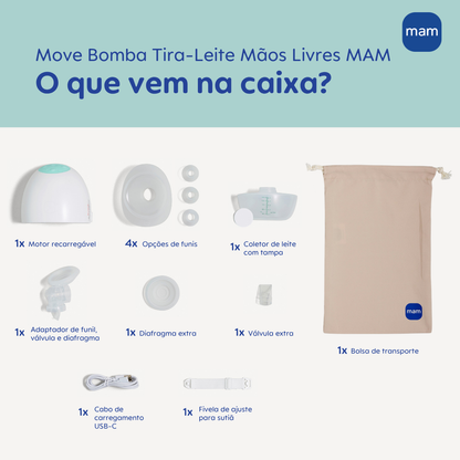Move Bomba Tira-Leite Mãos Livres MAM