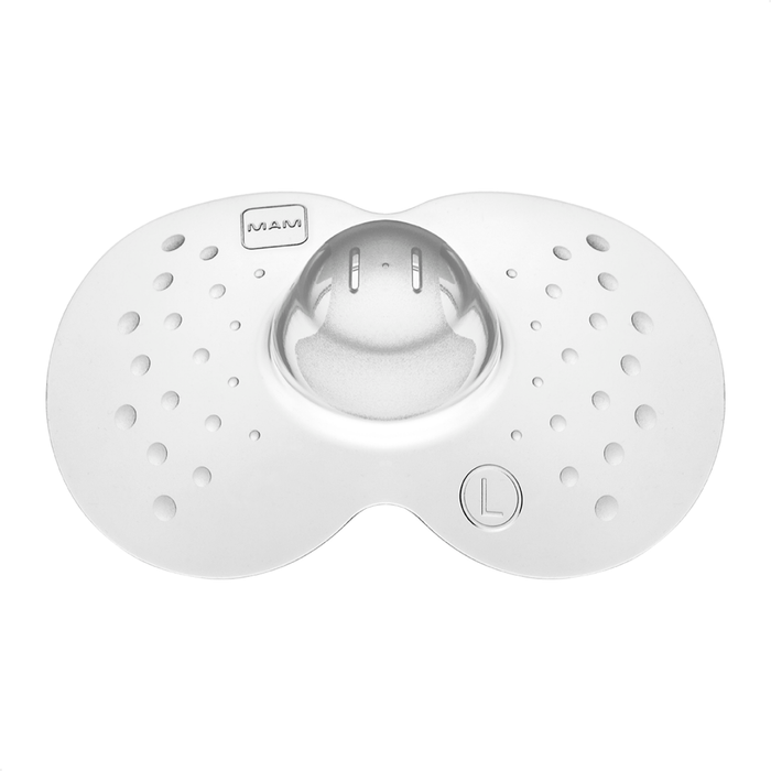 Protetor de Seios MAM Tamanho Grande Silicone Extrafino e Macio 2 Unidades