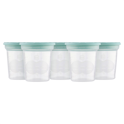 Kit 5 Potes para Armazenamento MAM 120ml com Tampa