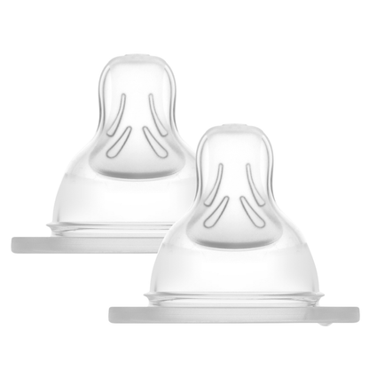 Kit 2 Bicos nº 1 para Mamadeira MAM em Silicone Fluxo Lento 0+ Meses