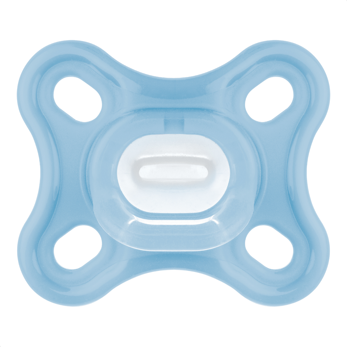 Chupeta MAM Comfort 100% Silicone 0-2 Meses Azul com Caixa Esterilizadora