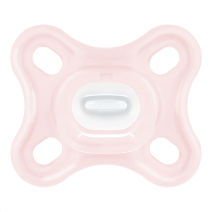 Chupeta MAM Comfort 100% Silicone 0-2 Meses Rosa com Caixa Esterilizadora