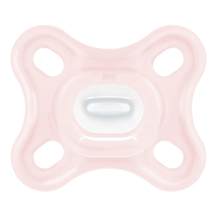 Chupeta MAM Comfort 100% Silicone 0-2 Meses Rosa com Caixa Esterilizadora