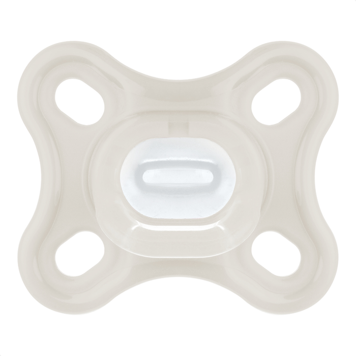 Chupeta MAM Comfort 100% Silicone 0-2 Meses Neutra com Caixa Esterilizadora