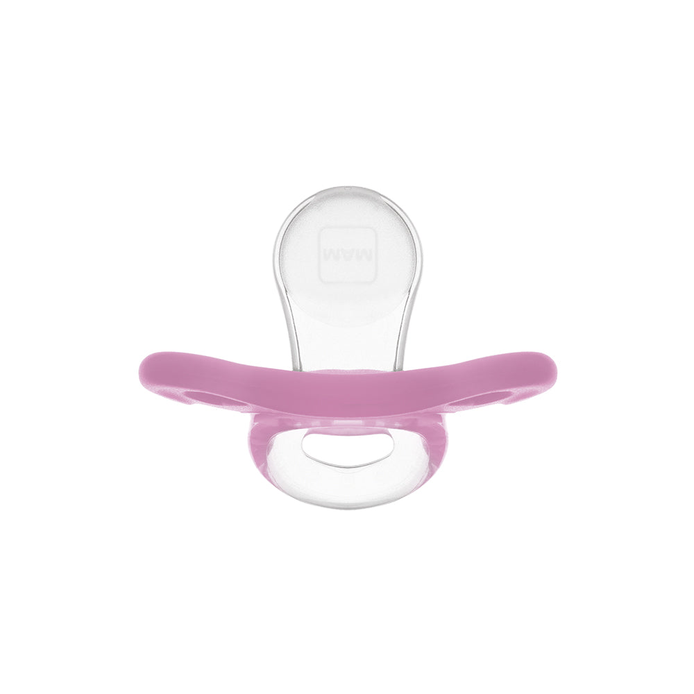 Chupeta MAM Comfort 100% Silicone 0-6 Meses Rosa com Caixa Esterilizadora