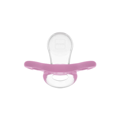 Chupeta MAM Comfort 100% Silicone 0-6 Meses Rosa com Caixa Esterilizadora