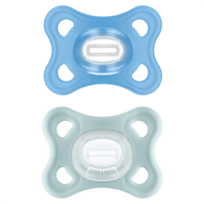 Chupeta MAM Comfort 100% Silicone 0-6 Meses com Caixa Esterilizadora Embalagem Dupla