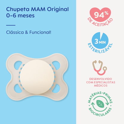 Chupeta MAM Original 0-6 Meses Neutra