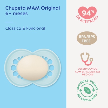 Chupeta MAM Original 6+ Meses Azul