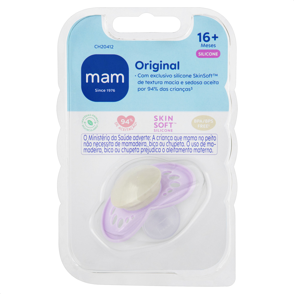 Chupeta MAM Original 16+ Meses Lilás
