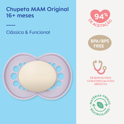 Chupeta MAM Original 16+ Meses Lilás