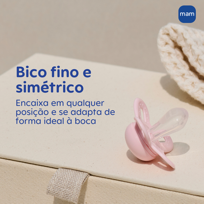 Chupeta MAM Original Start 0-2 Meses com Caixa Esterilizadora Embalagem Dupla