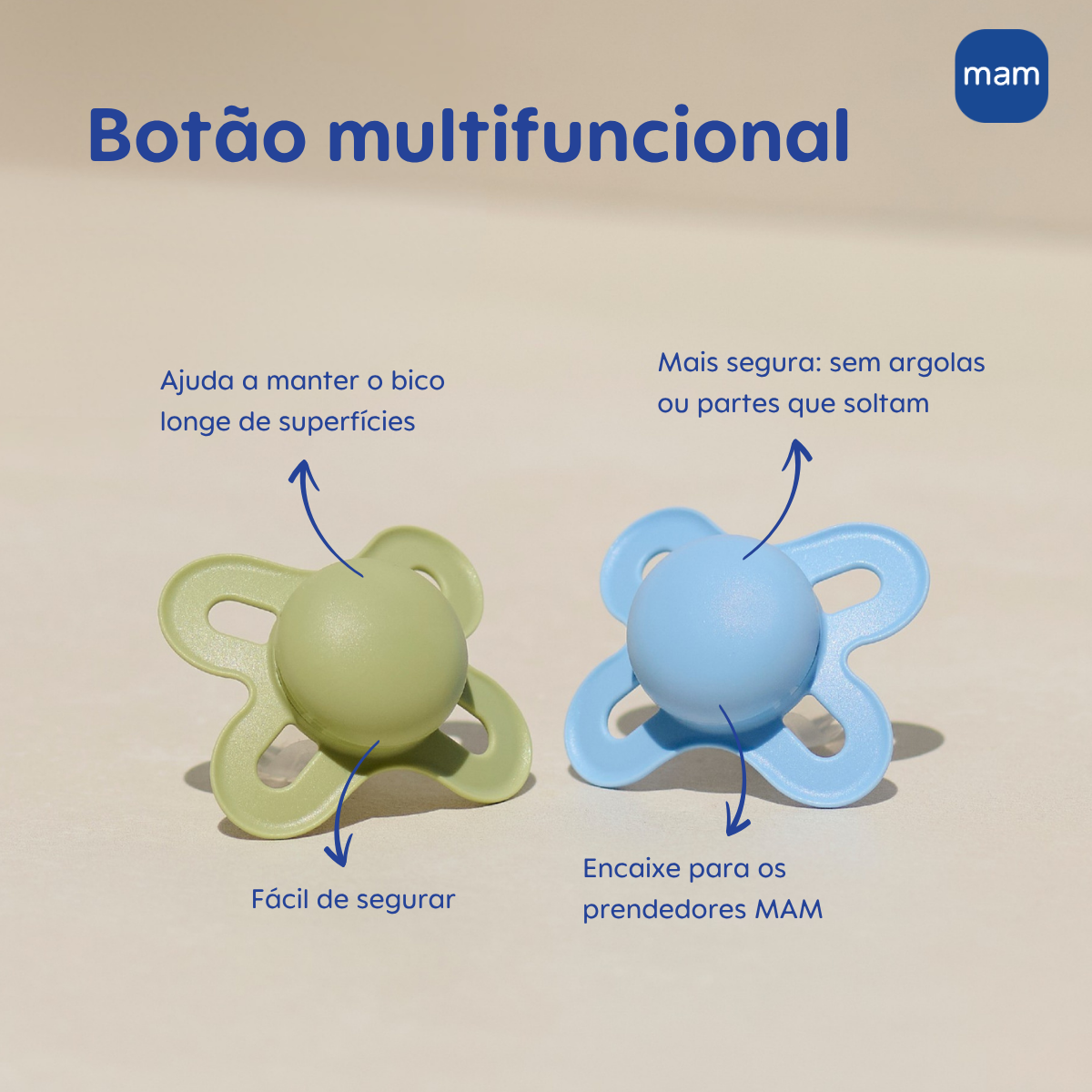 Chupeta MAM Original Start 0-2 Meses com Caixa Esterilizadora Embalagem Dupla