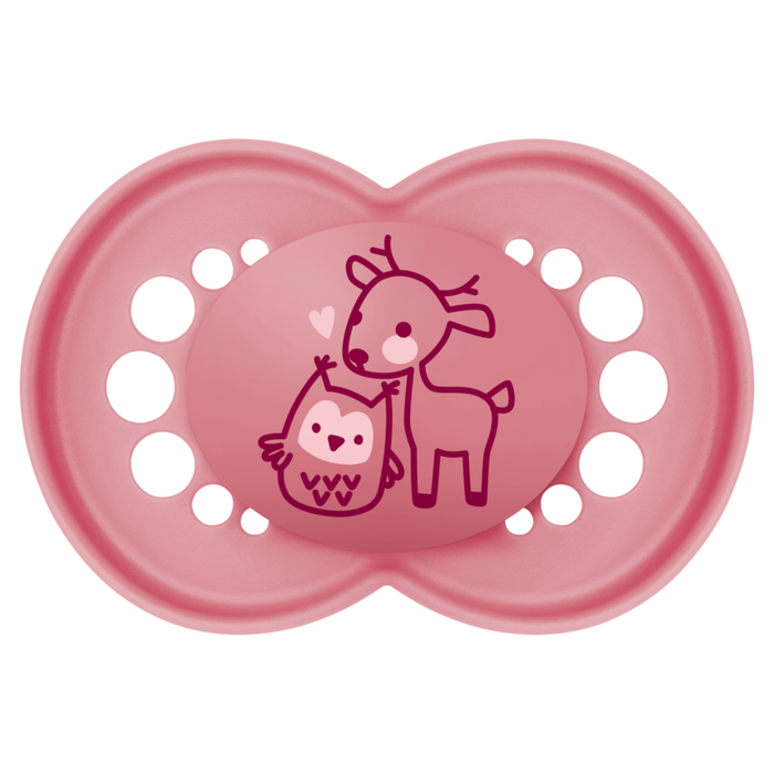 Chupeta MAM Original 16+ Meses Rosa com Caixa Esterilizadora