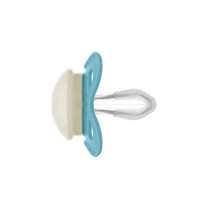 Chupeta MAM Original Night 0-6 Meses Azul com Botão Brilha no Escuro e Caixa Esterilizadora