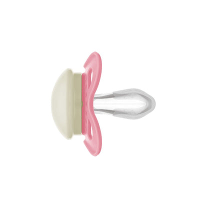 Chupeta MAM Original Night 0-6 Meses Rosa com Botão Brilha no Escuro e Caixa Esterilizadora
