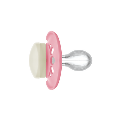 Chupeta MAM Original Night 16+ Meses Rosa com Botão Brilha no Escuro e Caixa Esterilizadora