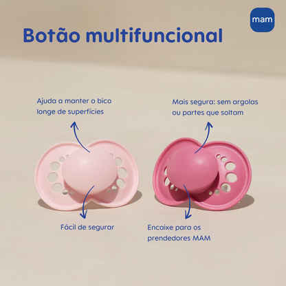 Chupeta MAM Original 6+ Meses com Caixa Esterilizadora Embalagem Dupla