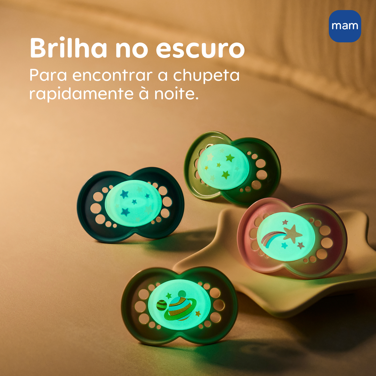 Chupeta MAM Original Day & Night 16+ Meses com Caixa Esterilizadora Embalagem Dupla