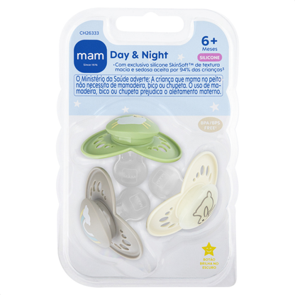 Chupeta MAM Original Day & Night 6+ Meses Embalagem Tripla