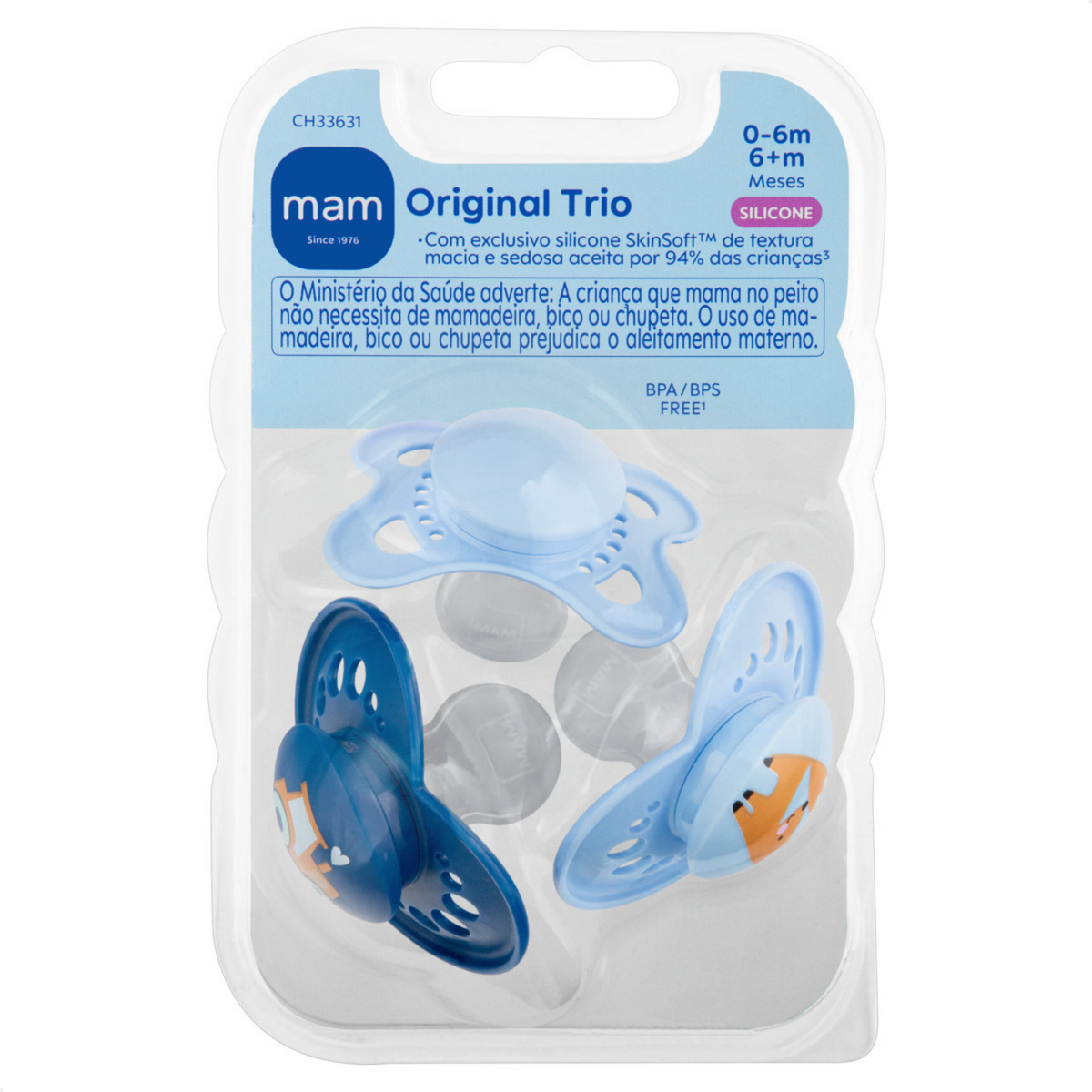 Chupeta MAM Original Trio 0-6 & 6+ Meses Embalagem Tripla