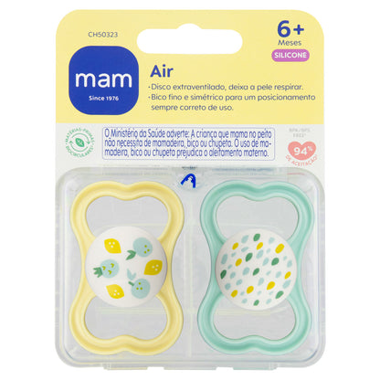 Chupeta MAM Air 6+ Meses com Caixa Esterilizadora Embalagem Dupla
