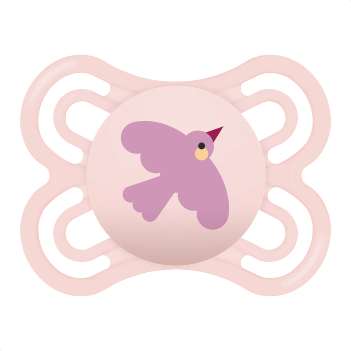 Chupeta MAM Perfect 0-6 Meses Rosa com Caixa Esterilizadora