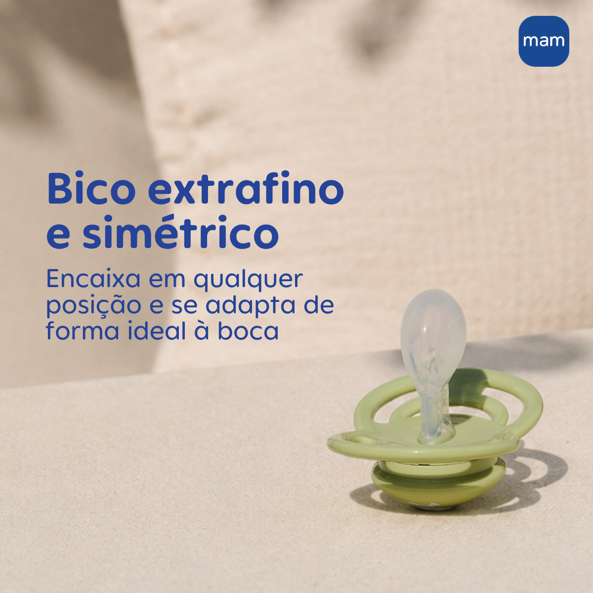 Chupeta MAM Perfect Night 6+ Meses com Botão Brilha no Escuro e Caixa Esterilizadora Embalagem Dupla