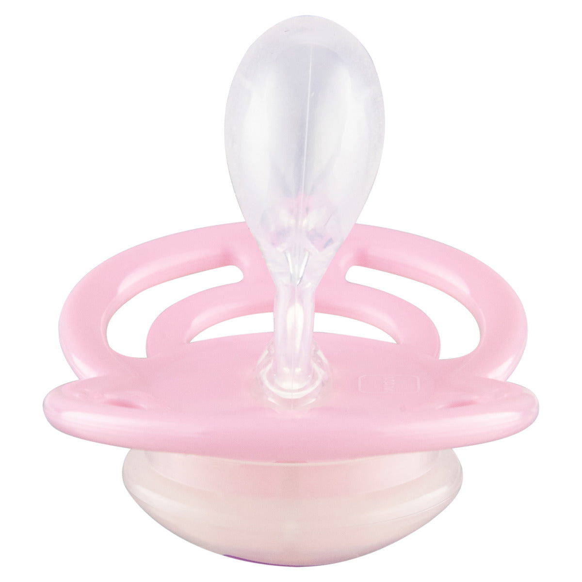 Chupeta MAM Perfect Night 6+ Meses Rosa com Botão Brilha no Escuro e Caixa Esterilizadora