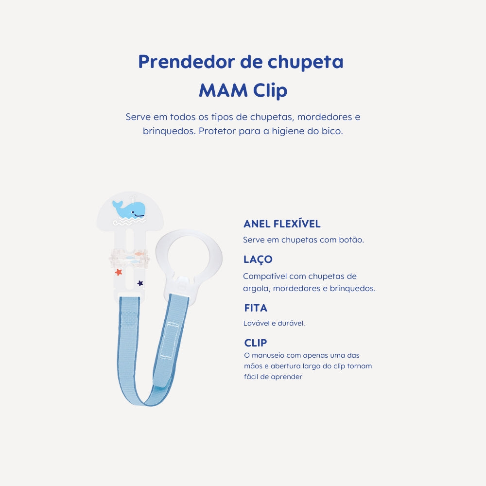 Prendedor de Chupetas MAM Clip Azul