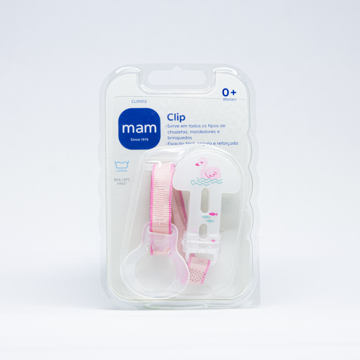 Prendedor de Chupetas MAM Clip Rosa