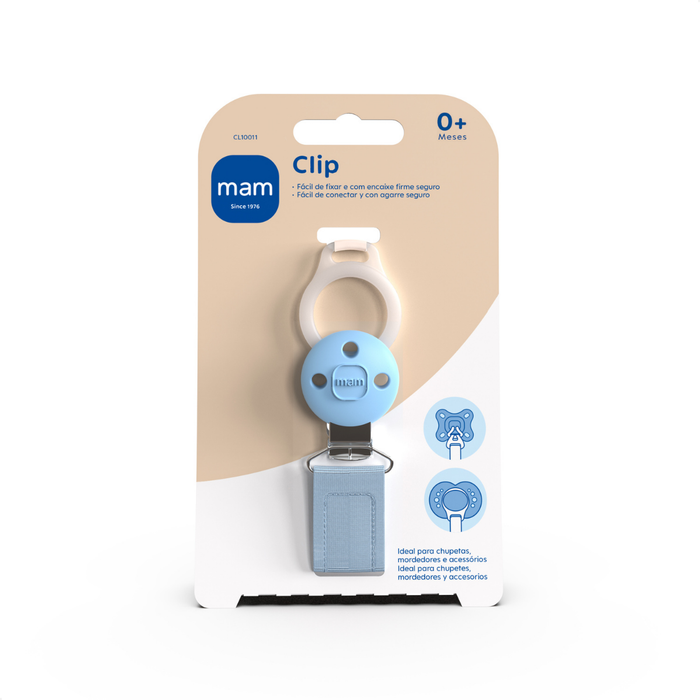 Prendedor de Chupetas MAM Clip Azul