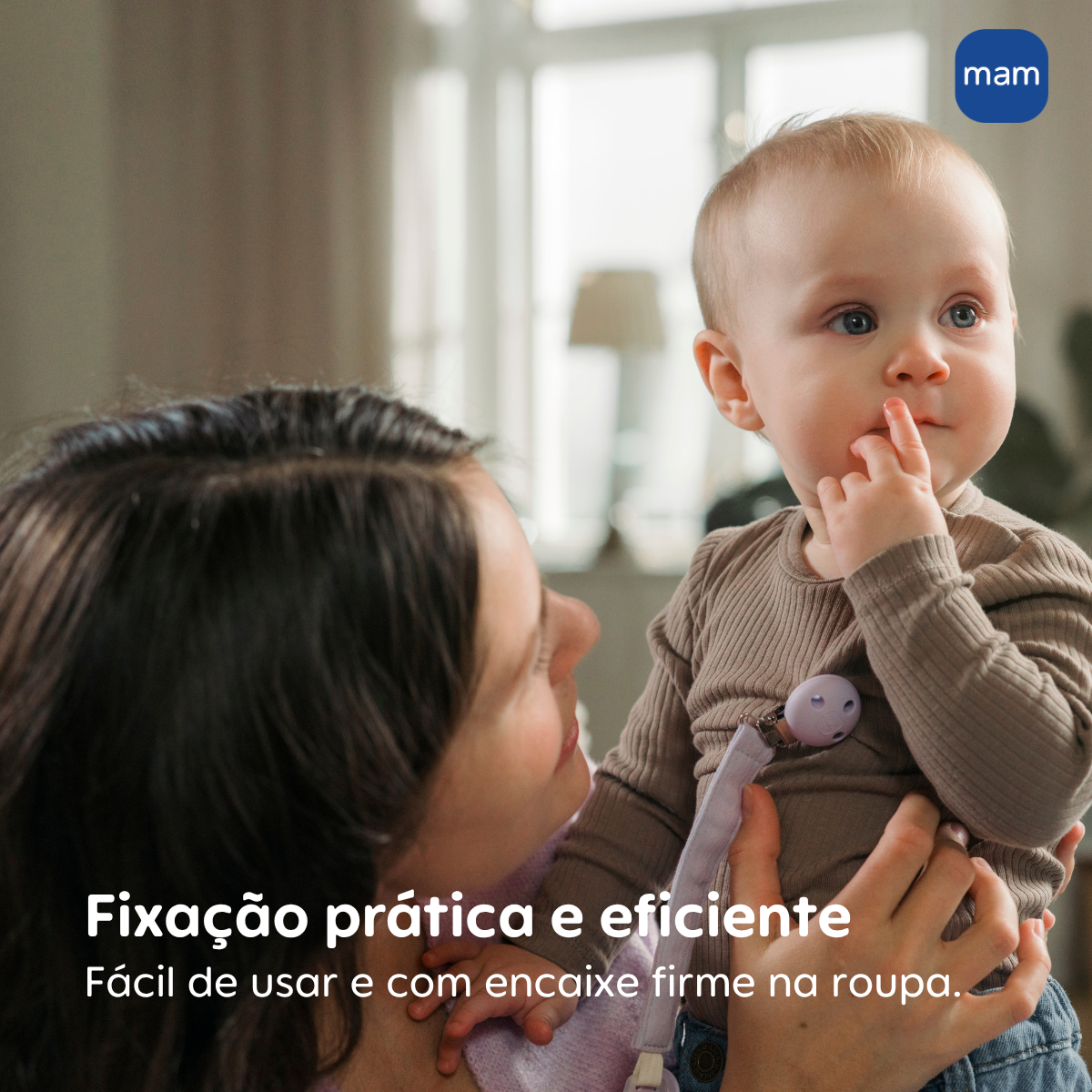 Prendedor de Chupetas MAM Clip Rosa