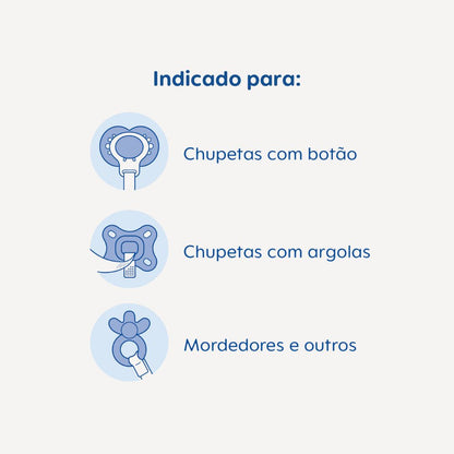 Prendedor de Chupetas MAM Clip It! Azul