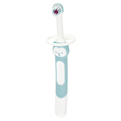 Escova Dental de Treinamento MAM para Bebês 5+ Meses Azul