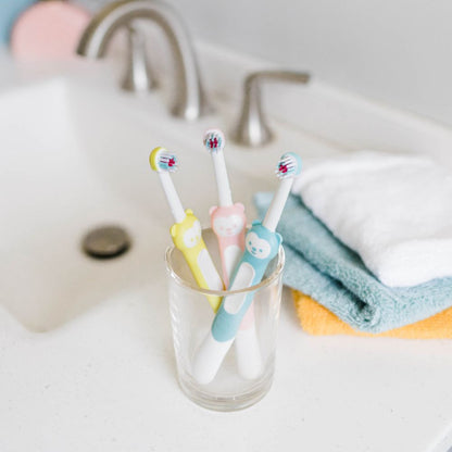 Escova Dental de Treinamento MAM para Bebês 5+ Meses Azul