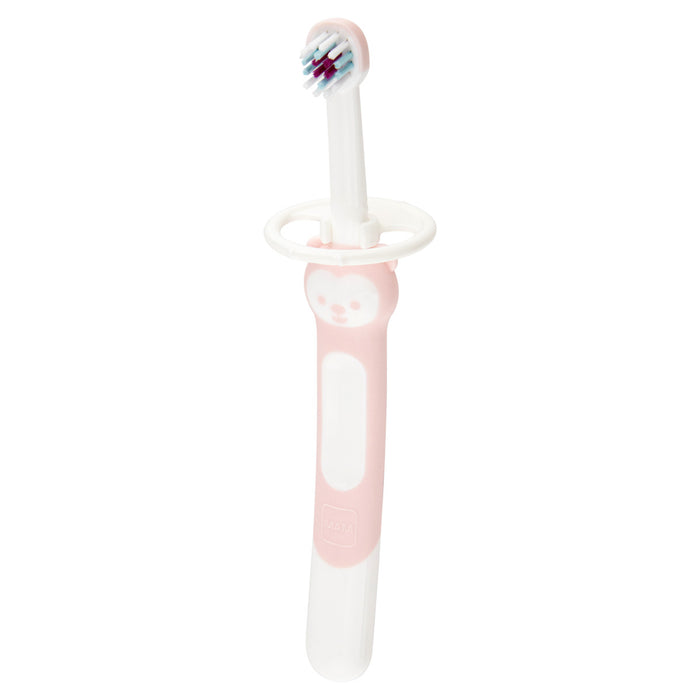 Escova Dental de Treinamento MAM para Bebês 5+ Meses Rosa